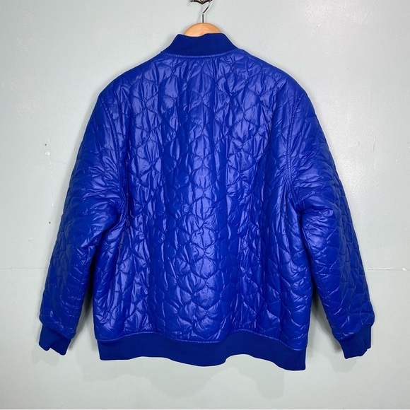 Champion Reversible Quilted Jacket Puffer Blue Yellow Sz XXL C Series - Picture 5 of 6
